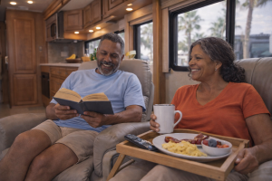 relaxing RV park day