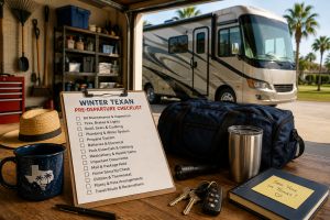 Winter Texan pre-departure checklist in mission