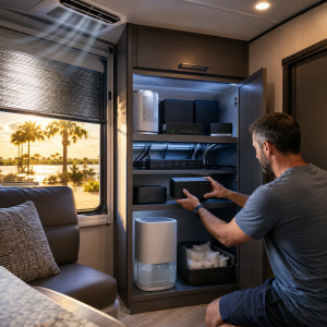 protect RV electronics humidity mission